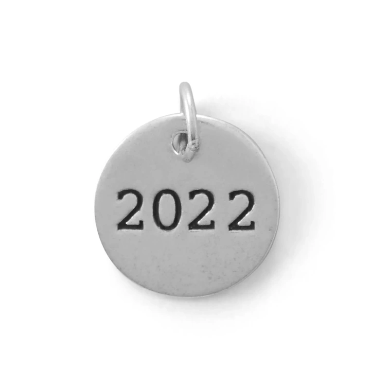 “2022” Round Charm