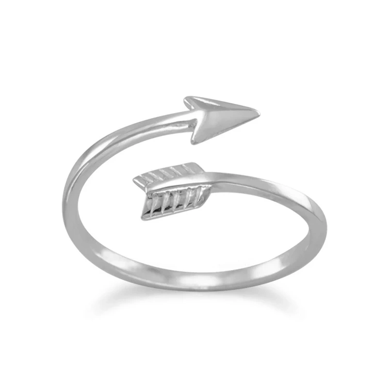 “Aim For Your Dreams” Arrow Wrap Around Ring