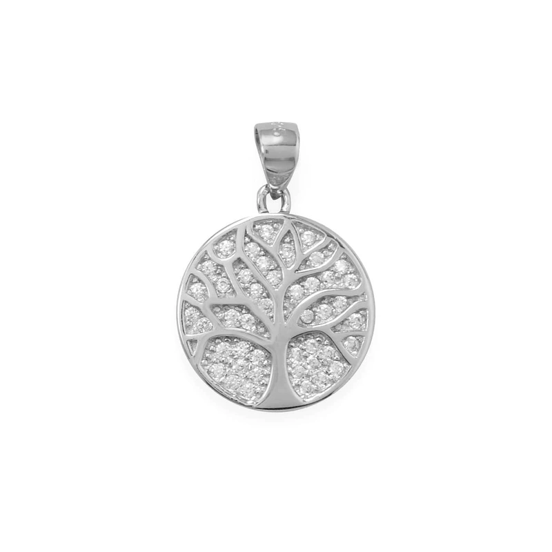 “Fresh Start” CZ Tree of Life Pendant