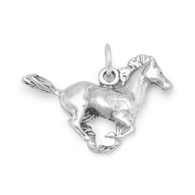 “Galloping and Glad!” Running Horse Charm