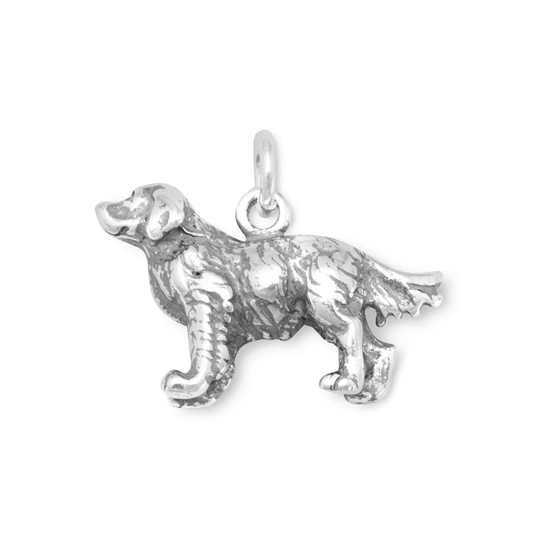 “Good Boy!” Golden Retriever Dog Charm